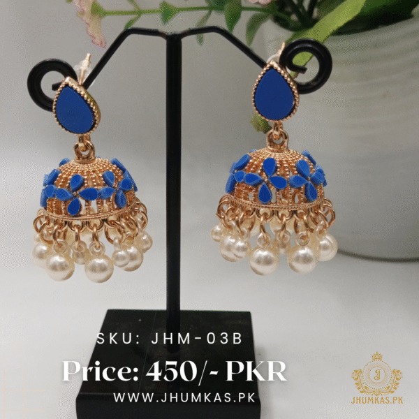 Colorful Party Wear Jhumka Earrings – Traditional Festive Style
