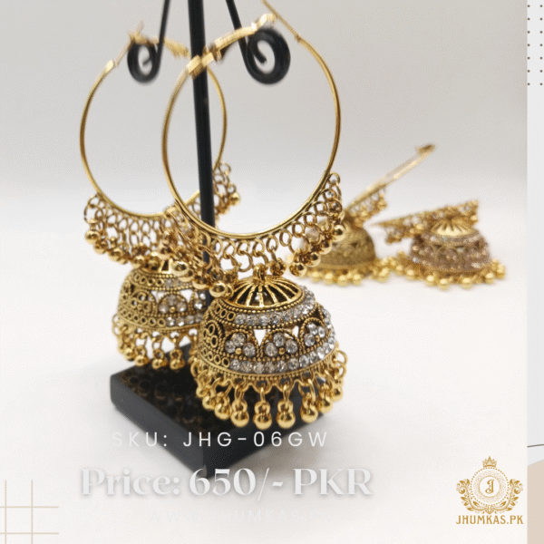 Fancy Party Wear Bali Jhumka - Image 2
