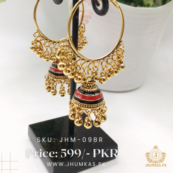 Colorful Party Wear Bali Jhumkas