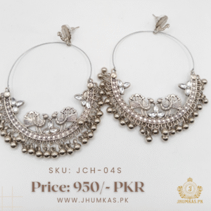 Lightweight Oxidized Chandbali Earrings