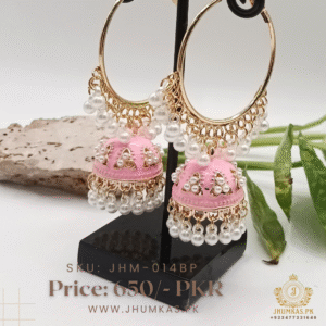 Elegant Painted Bali Jhumka Earrings