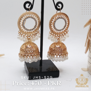 fancy golden jhumka