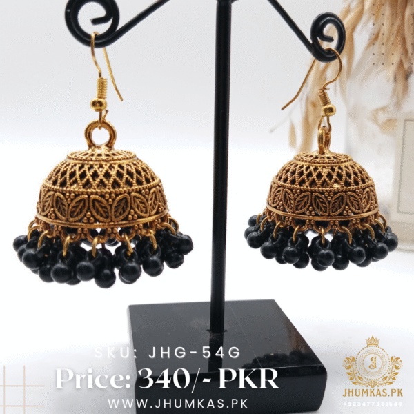 Golden Jhumka Earrings