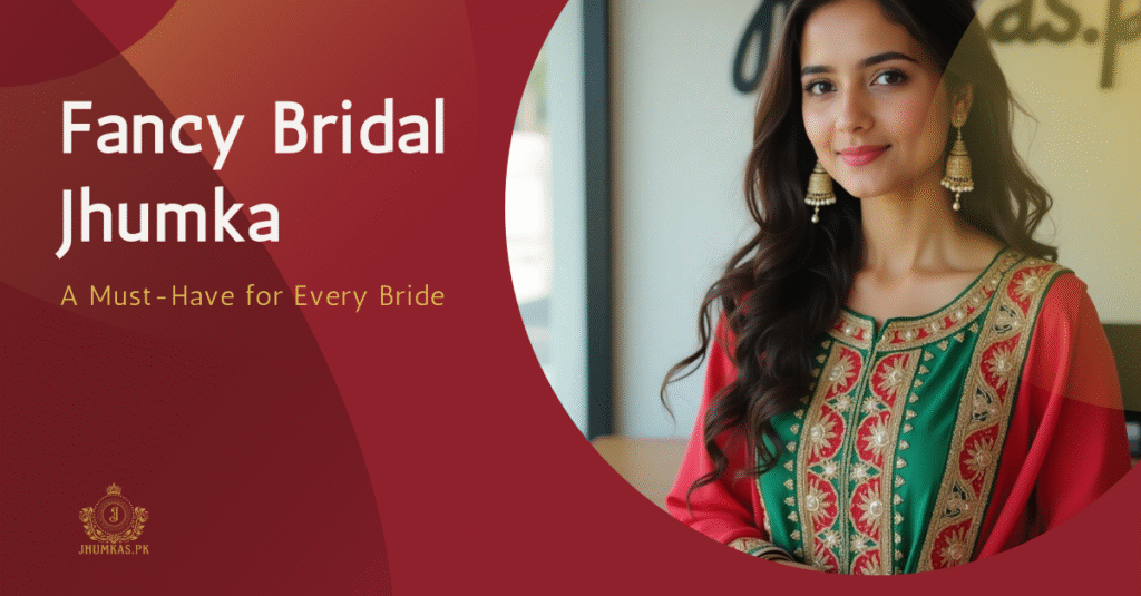 buy bridal fancy jhumka earrings