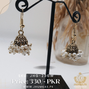 Antique Golden Jhumka Earrings