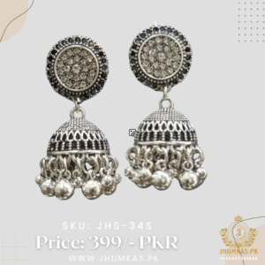 Silver Jhumka Earrings