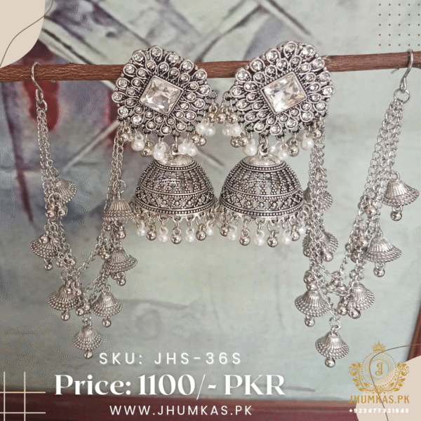 Jhumka Sahara Earrings - Bahubali - Image 2