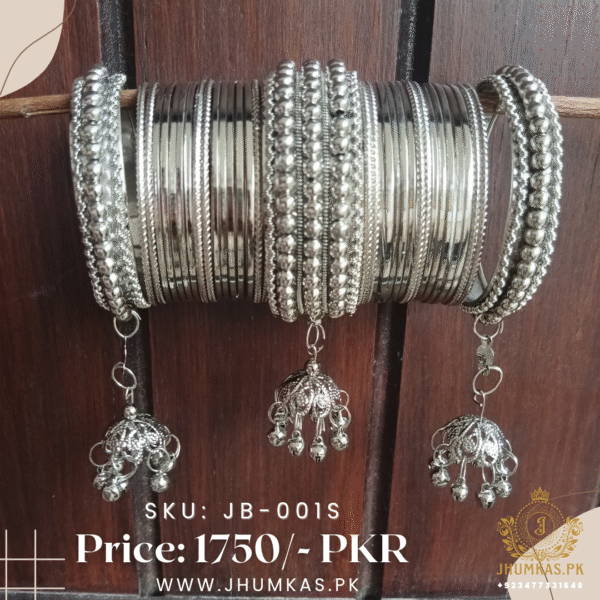 Ethnic Indian Plain Jhumka Bangles
