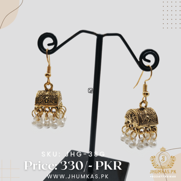 Rectangle Small Jhumki - Image 2