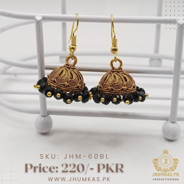Small Jhumki Golden Based - Image 7