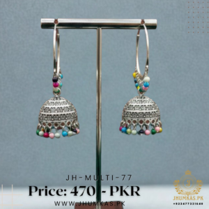 Silver Jhumka Earrings