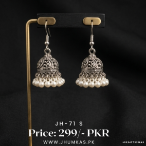 Small Indian Silver Jhumki