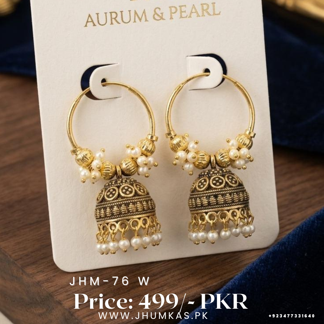 Fashion Gajra Bali Jhumkas Earrings