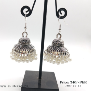 Small Indian Silver Jhumki