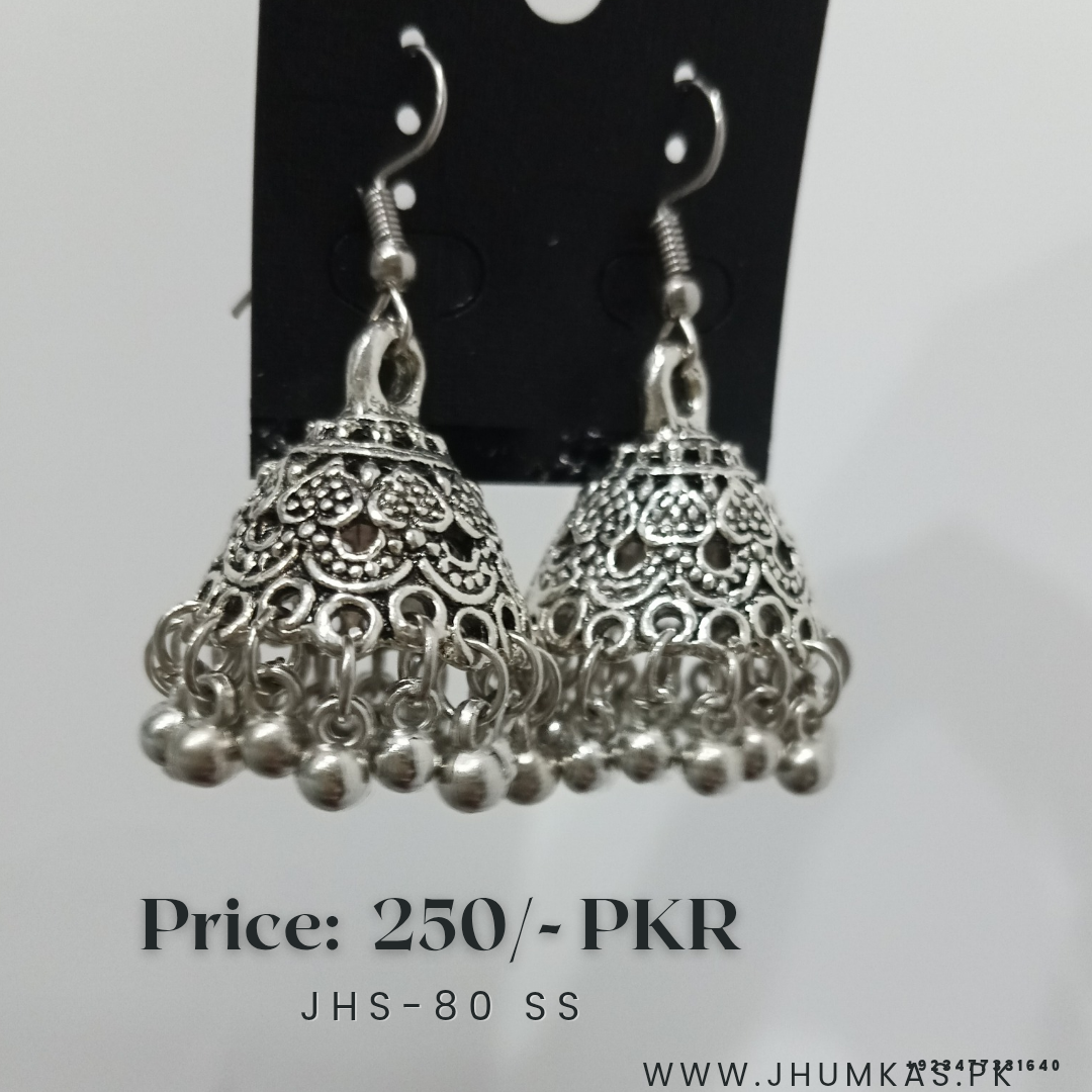 Silver Jhumka Design