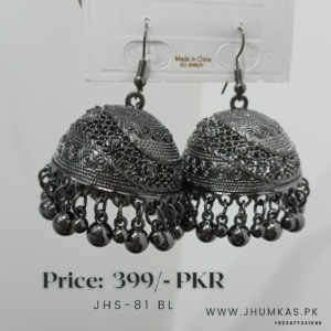 Black Jhumka Earrings