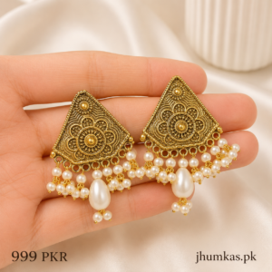 Triangle Afghani Chandbali Earrings