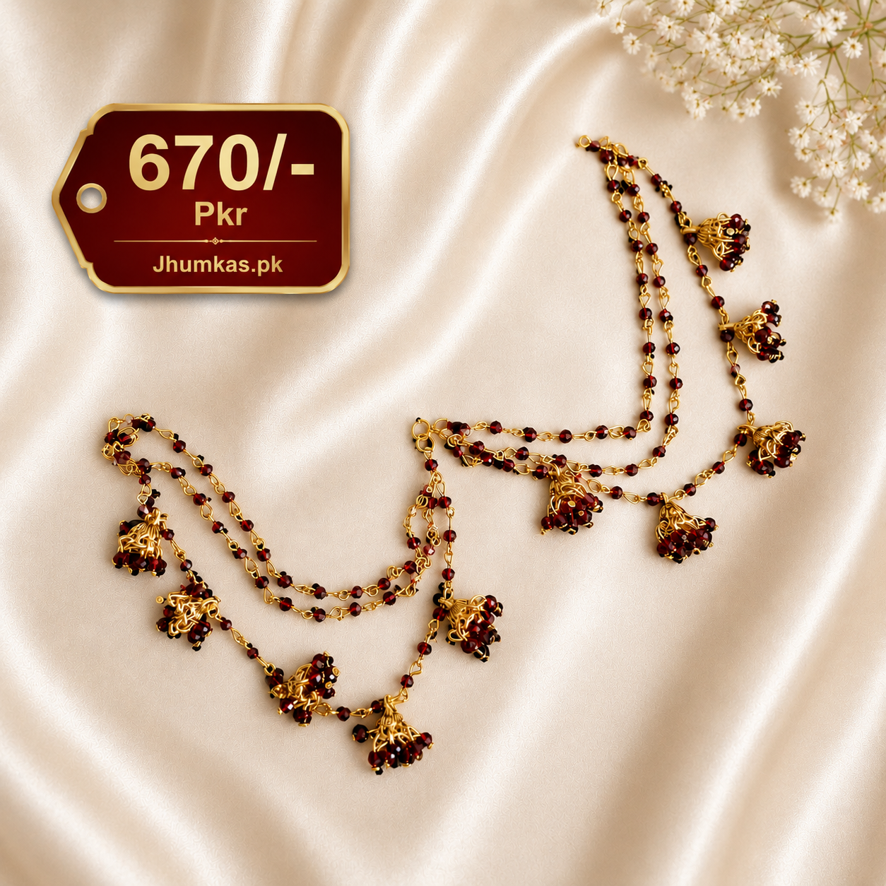 Fancy bridal jhumka sahara